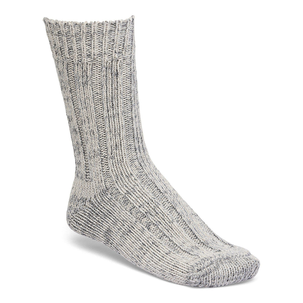 Naples Midnight & Cotton Twist Light Gray Sock