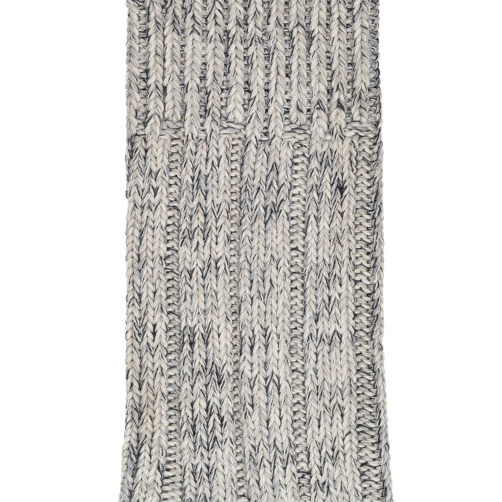 Naples Midnight & Cotton Twist Light Gray Sock