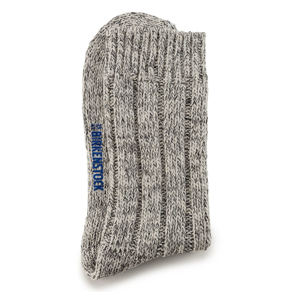 Naples Midnight & Cotton Twist Light Gray Sock