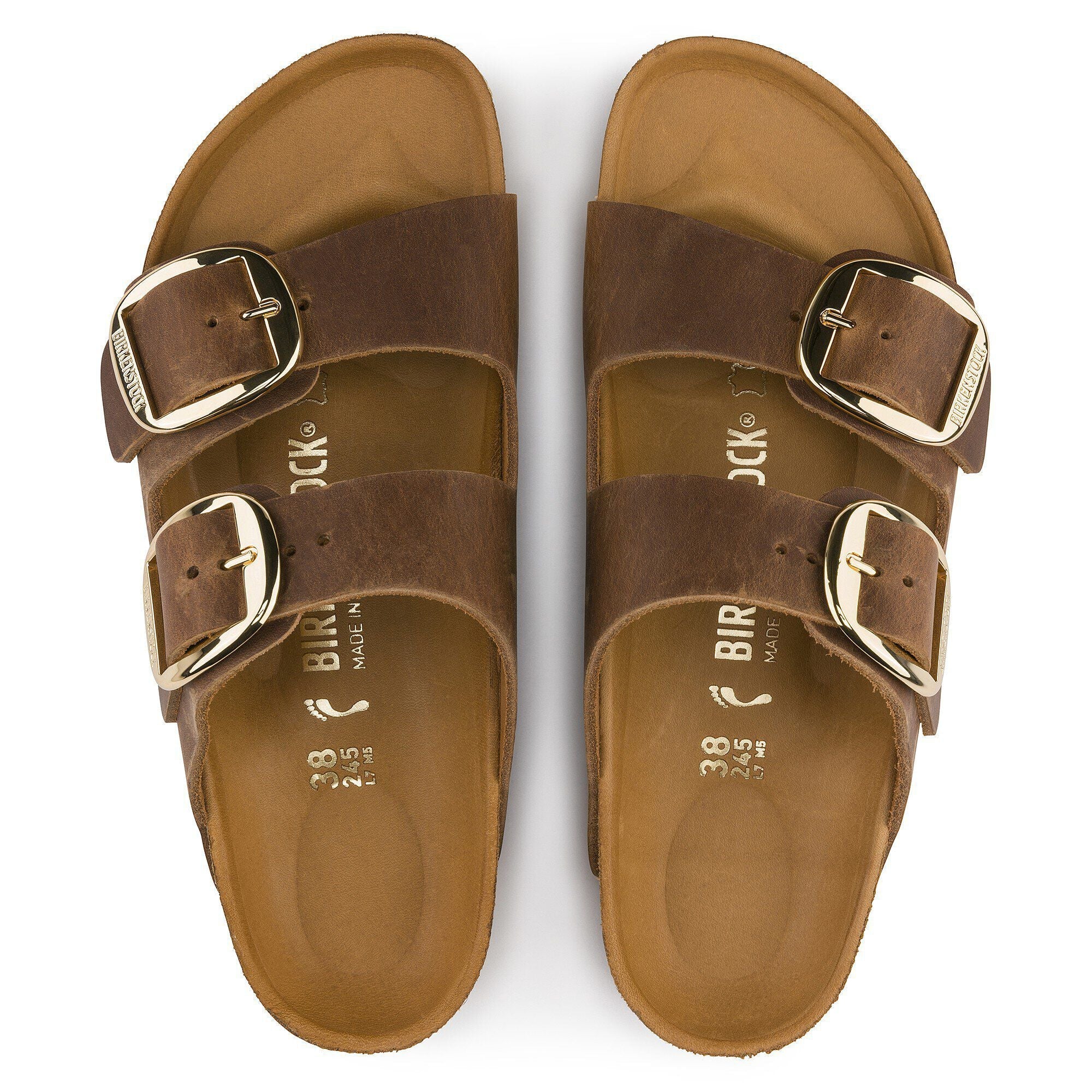 Arizona Big Buckle Natural Leather Oiled