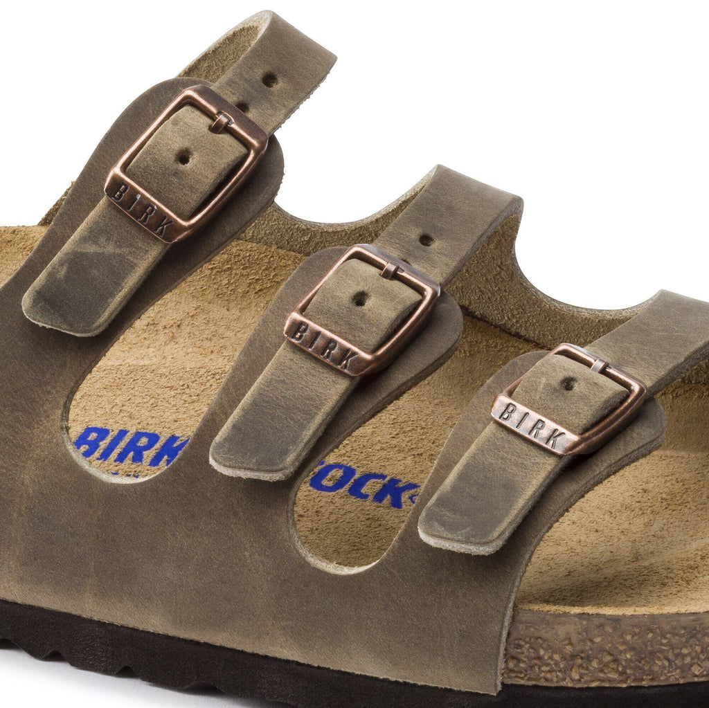 Florida Soft Footbed Oiled Leather Tobacco Brown