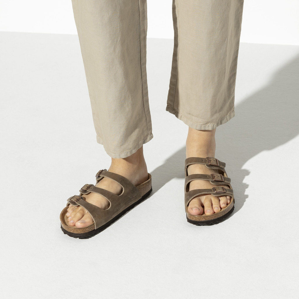 Florida Soft Footbed Oiled Leather Tobacco Brown