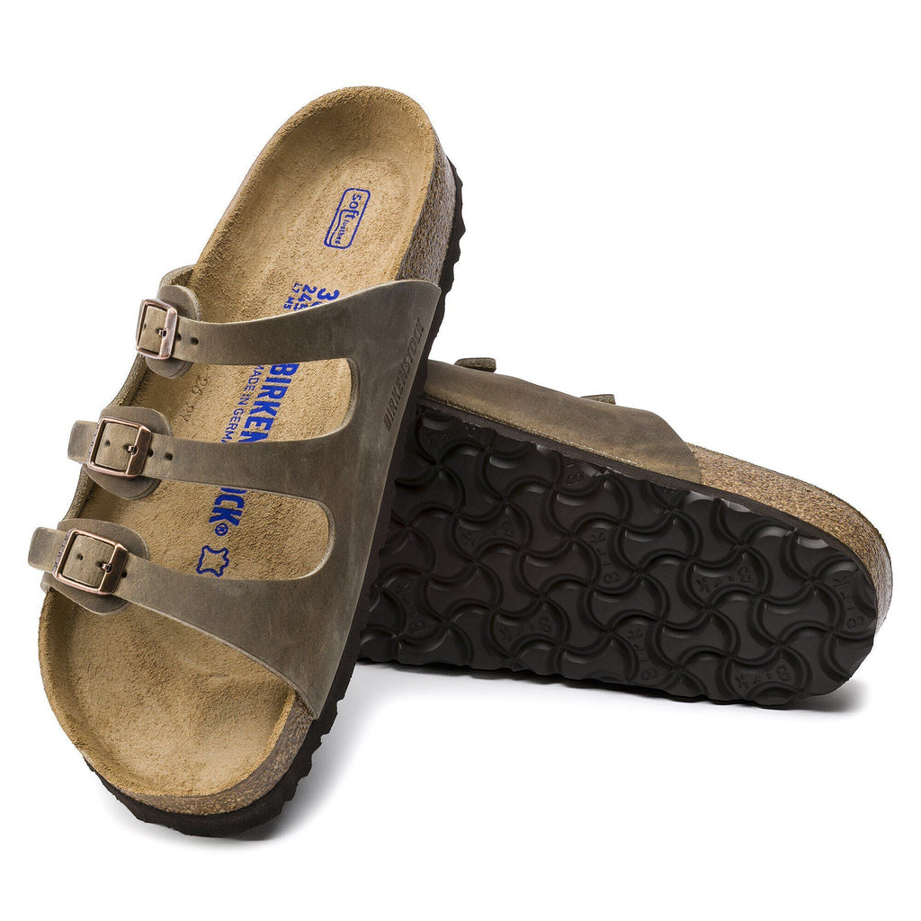 Florida Soft Footbed Oiled Leather Tobacco Brown