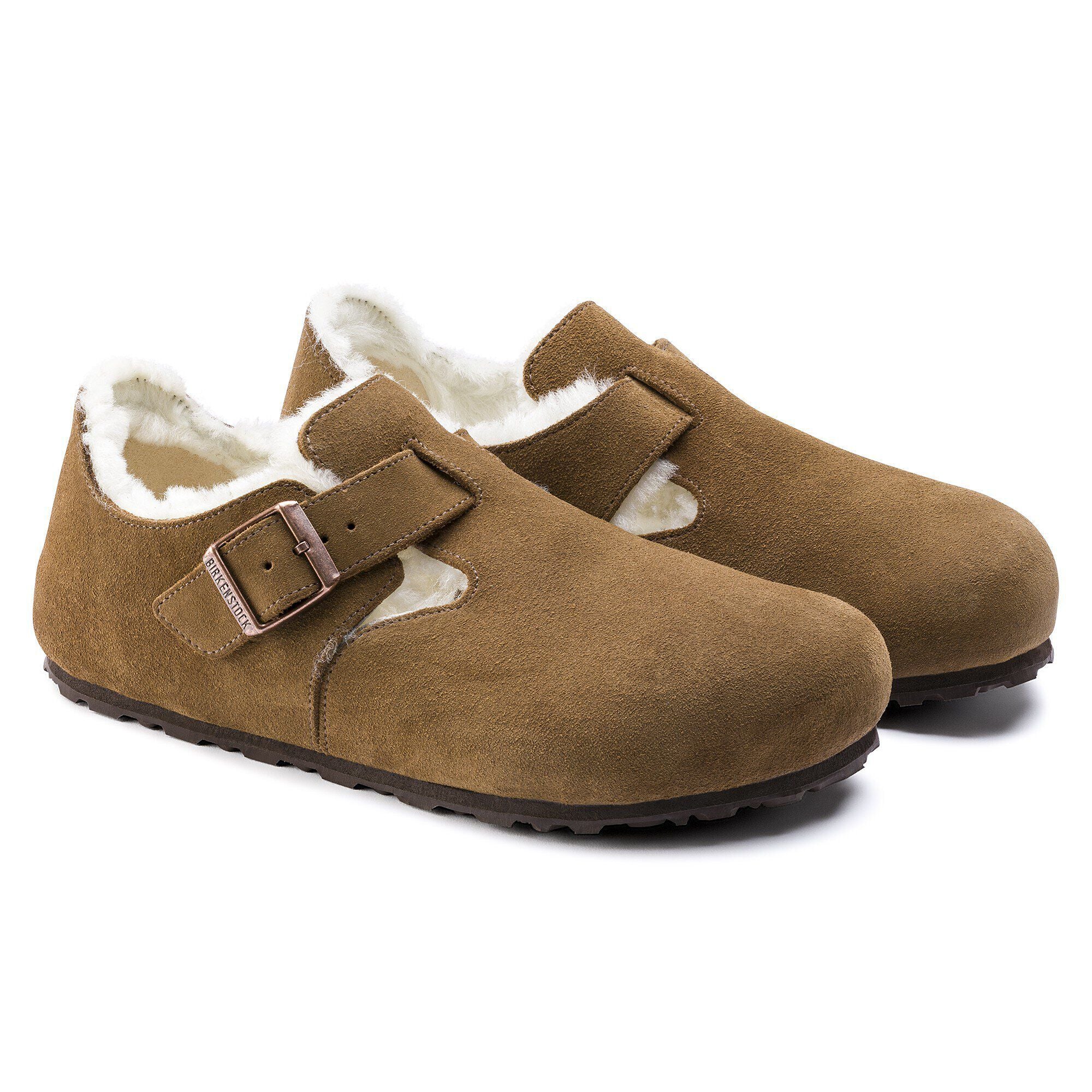 London Shearling Suede Leather