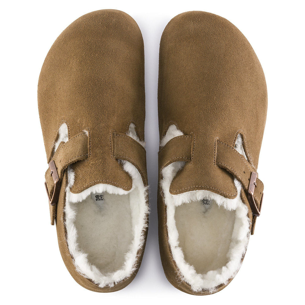 London Shearling Suede Leather