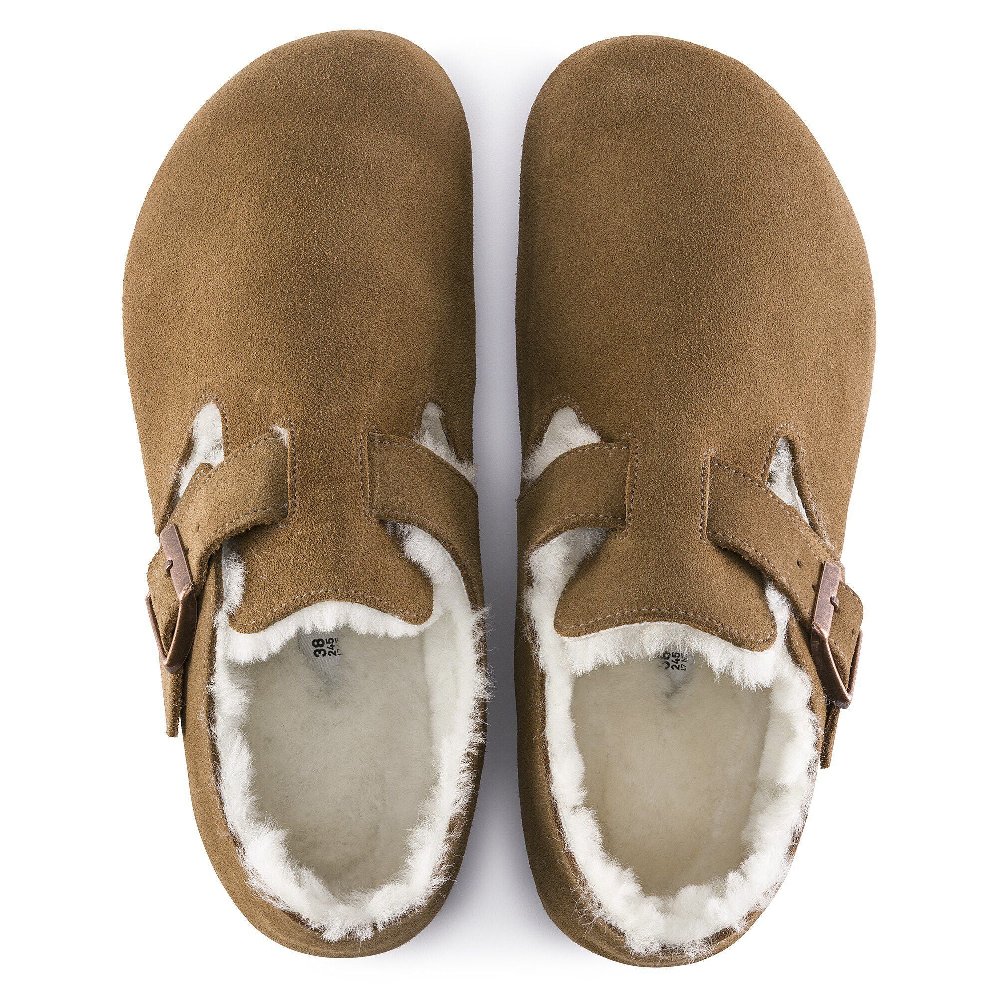 London Shearling Suede Leather