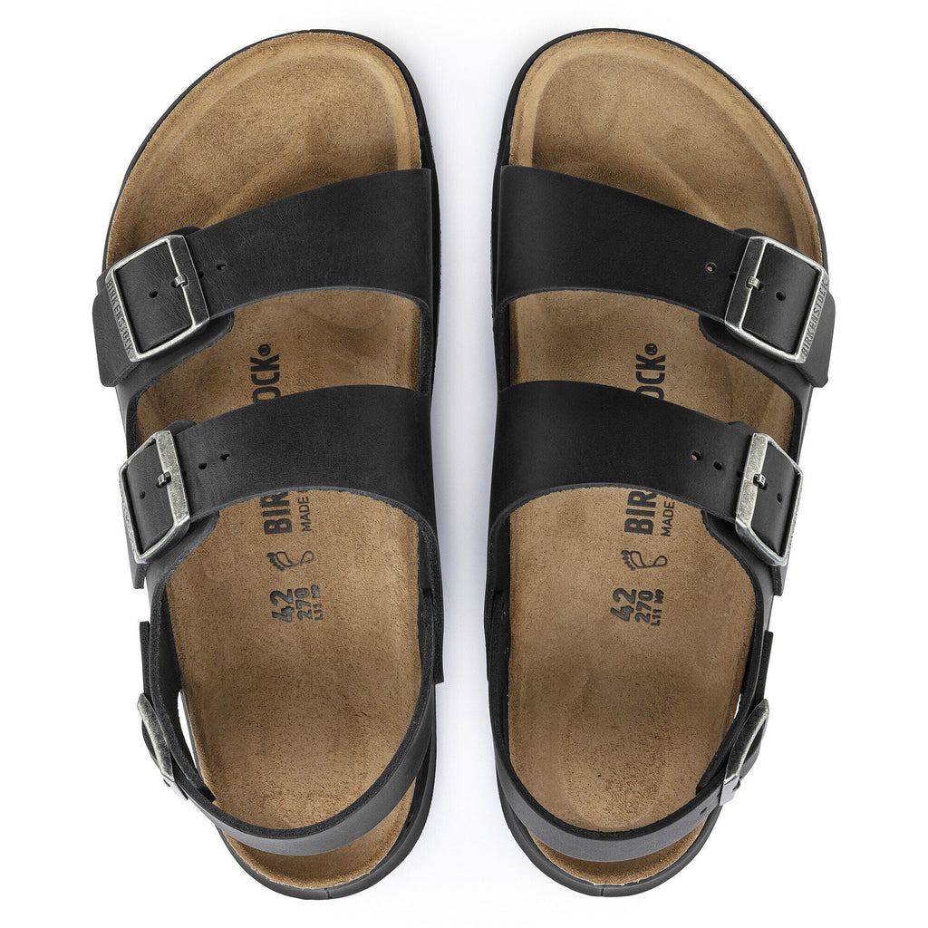 Milano Crosstown Men Oiled Leather Black