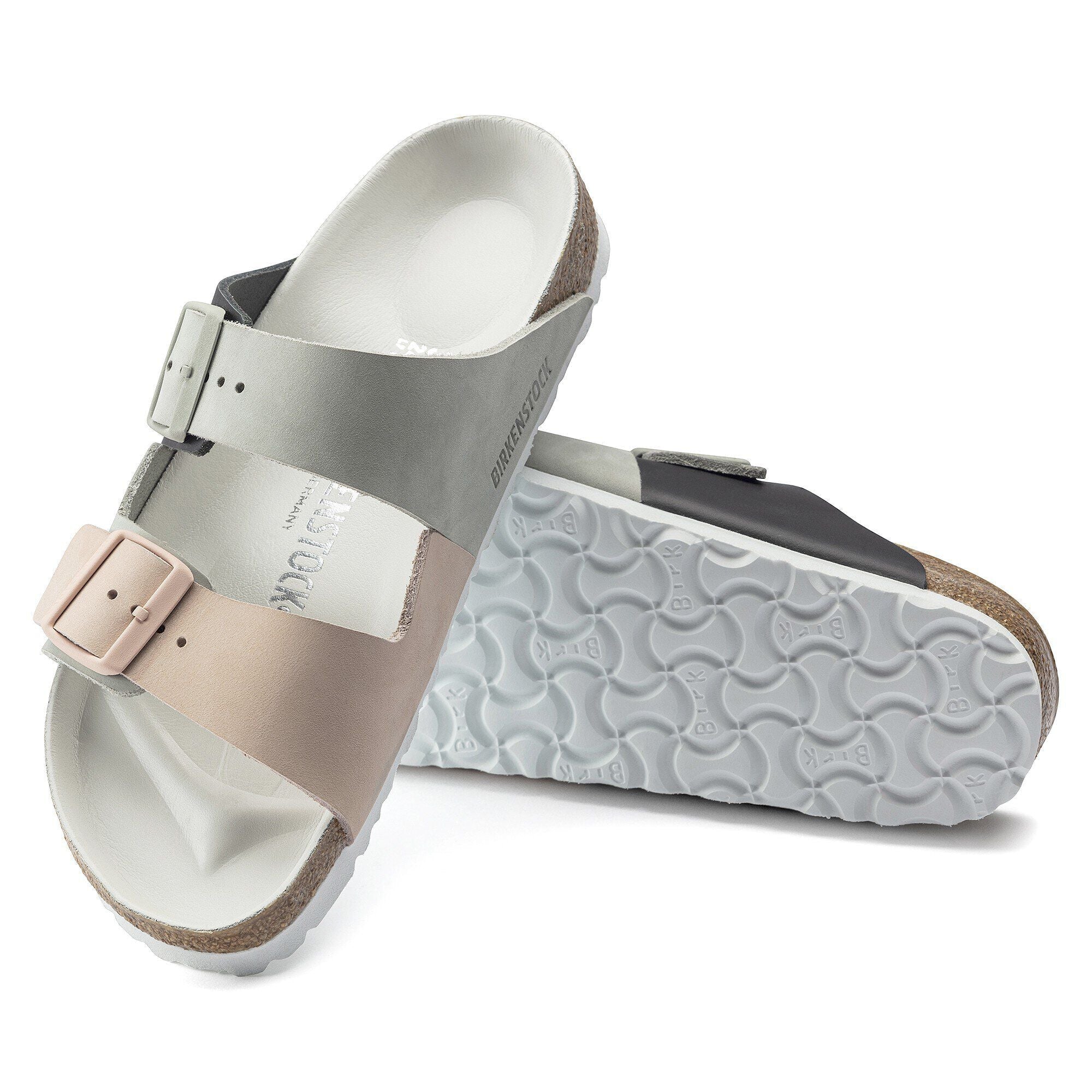 Arizona Split Nubuck Leather Mineral/Light Rose