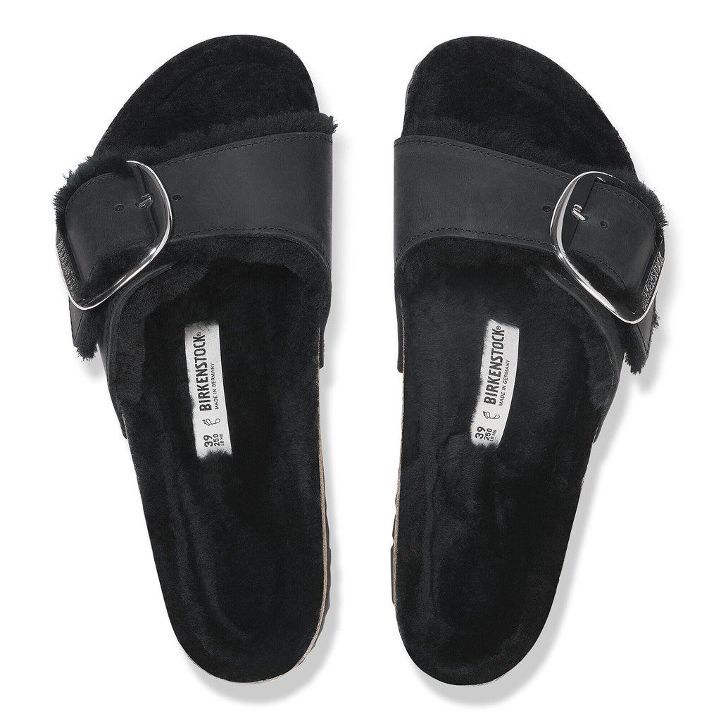 Madrid Big Buckle Shearling Natural Leather Oiled