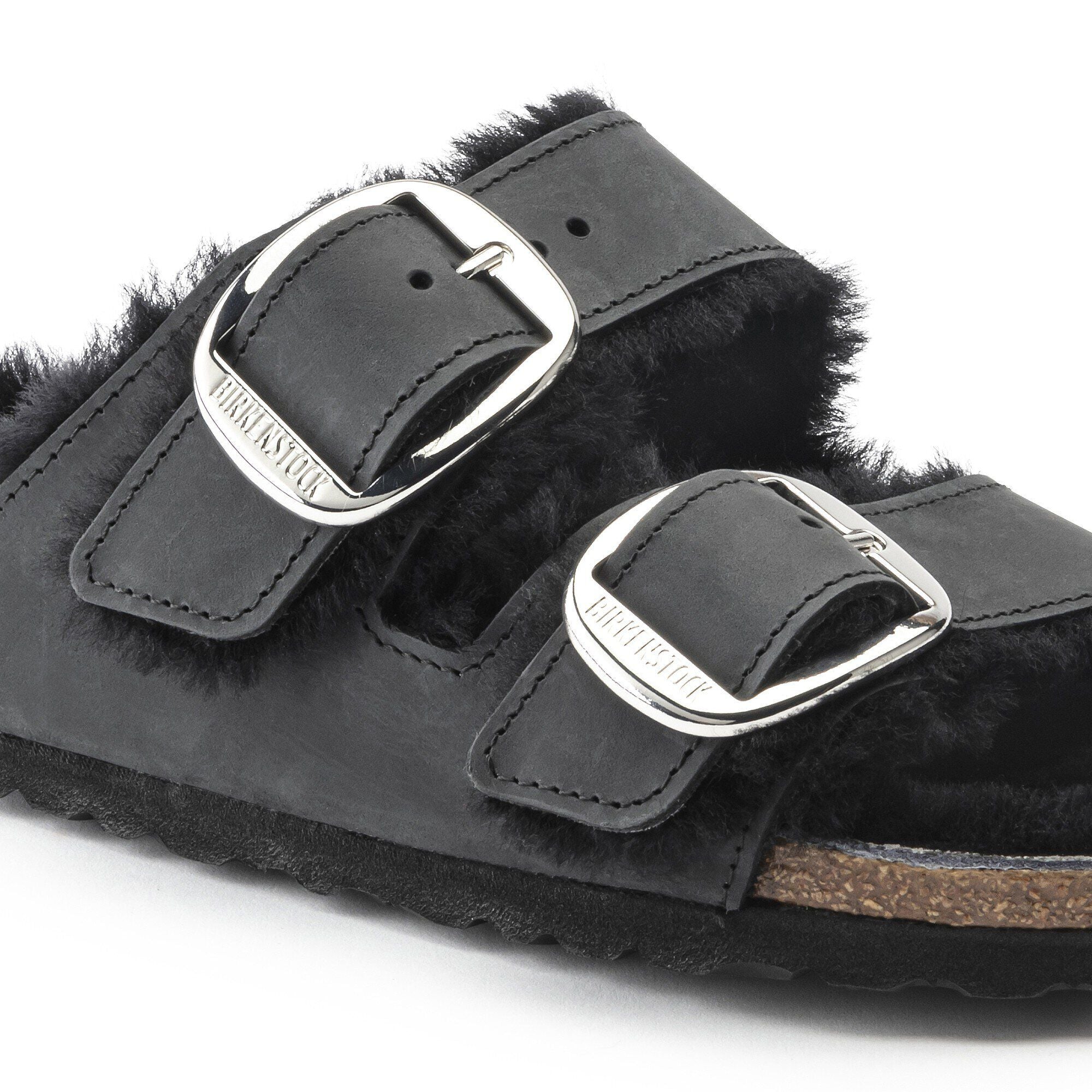 Arizona Big Buckle Shearling Natural Leather Oiled