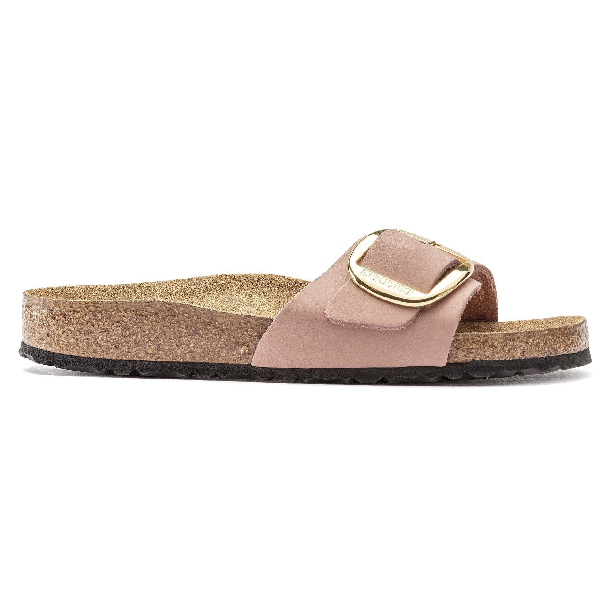 Madrid Big Buckle Nubuck Leather Old Rose