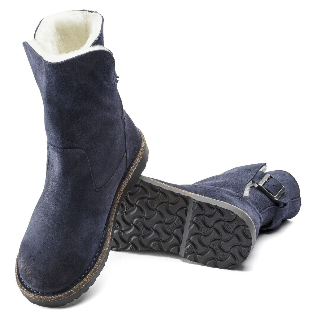Uppsala Shearling Suede Leather Navy
