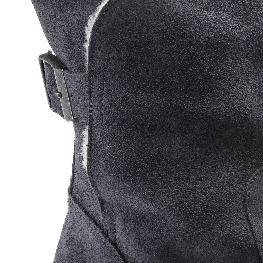 Uppsala Shearling Suede Leather Graphite