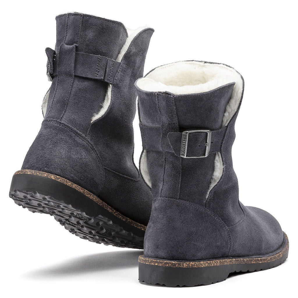 Uppsala Shearling Suede Leather Graphite