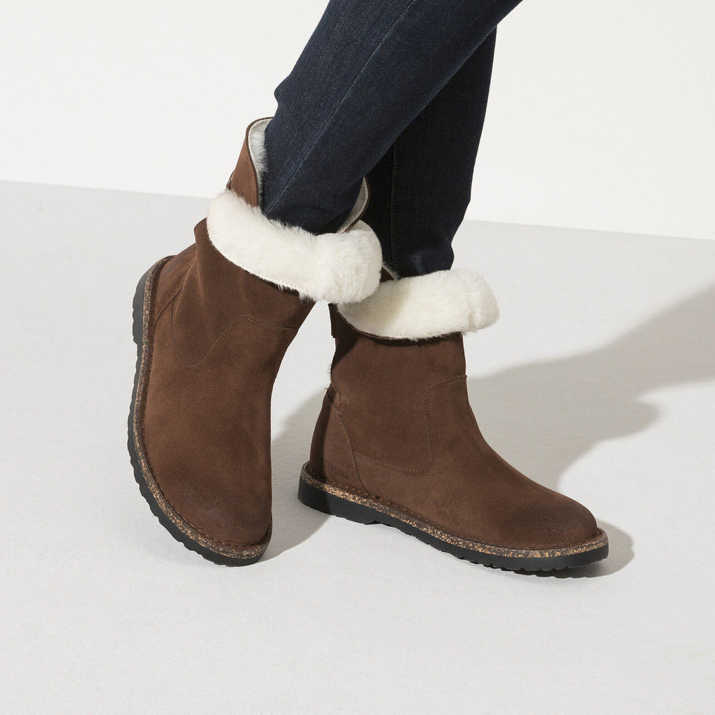 Uppsala Shearling Suede Leather Espresso