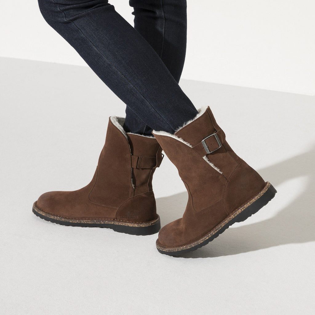 Uppsala Shearling Suede Leather Espresso