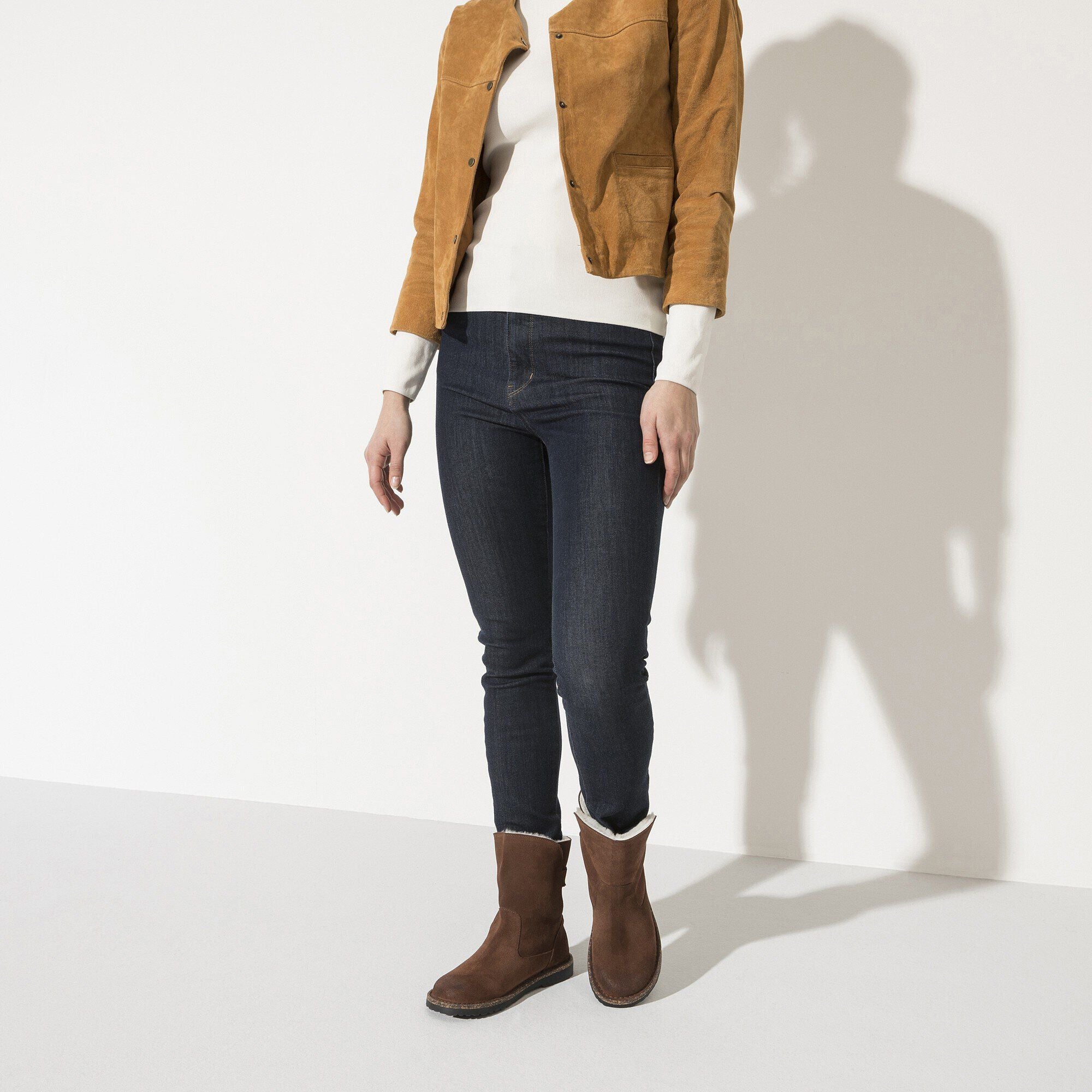 Uppsala Shearling Suede Leather Espresso