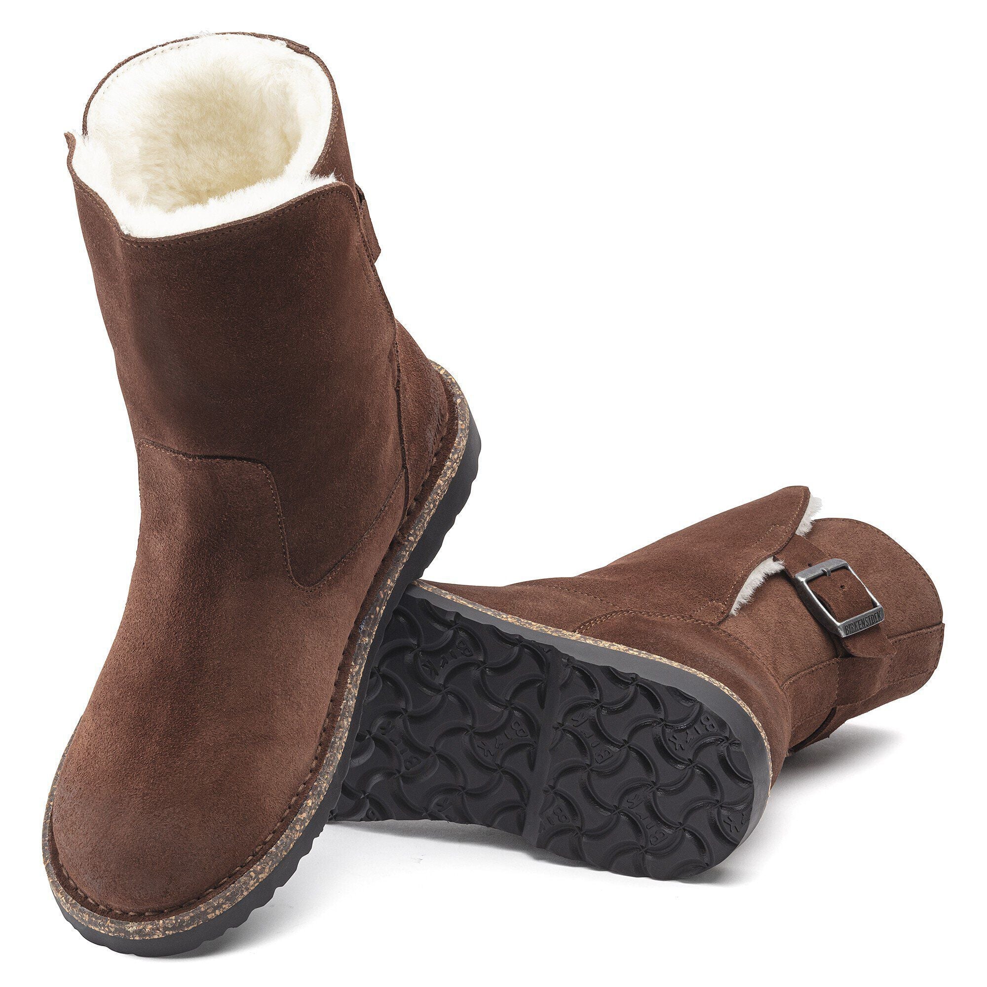 Uppsala Shearling Suede Leather Espresso