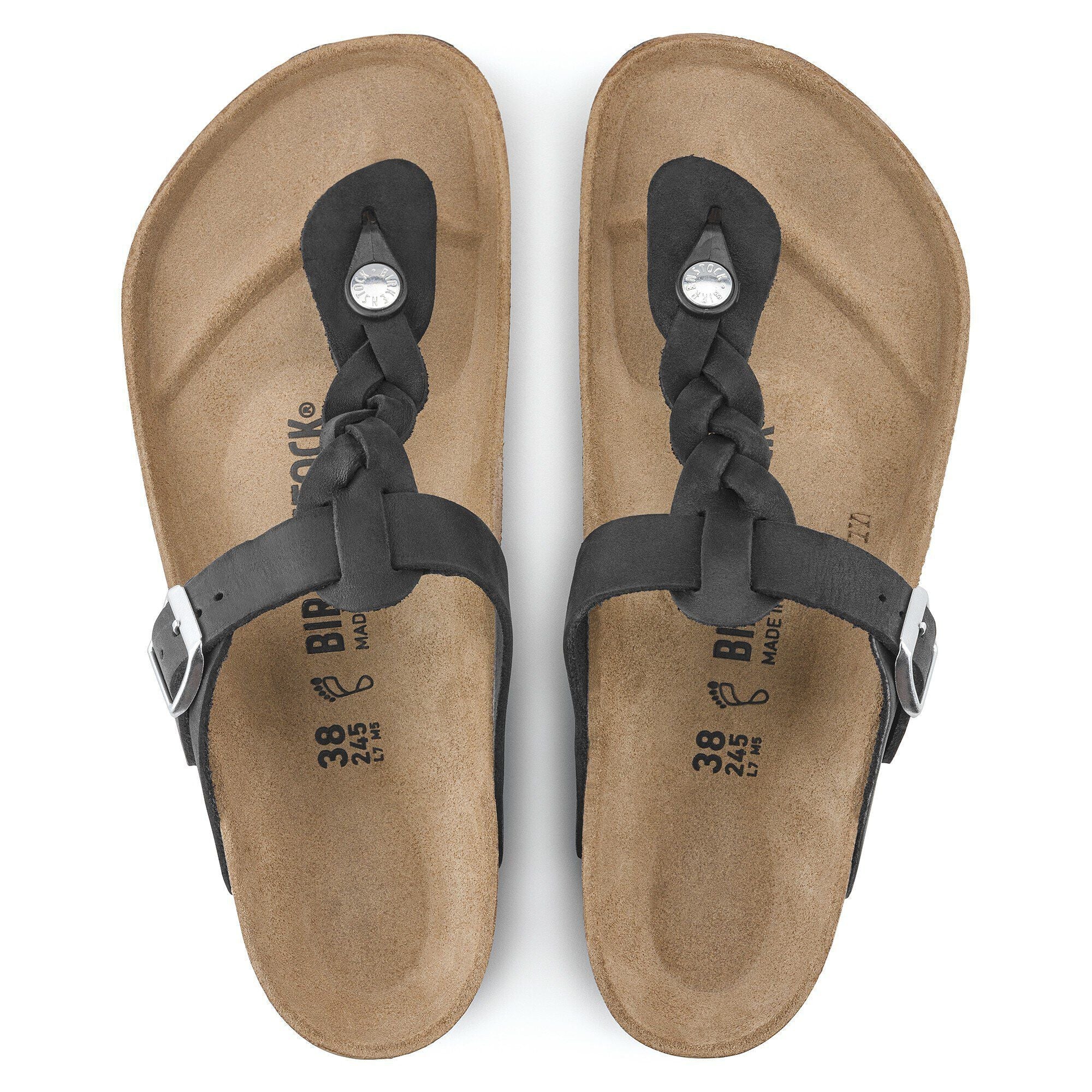 Gizeh Braided Natural Leather Oiled