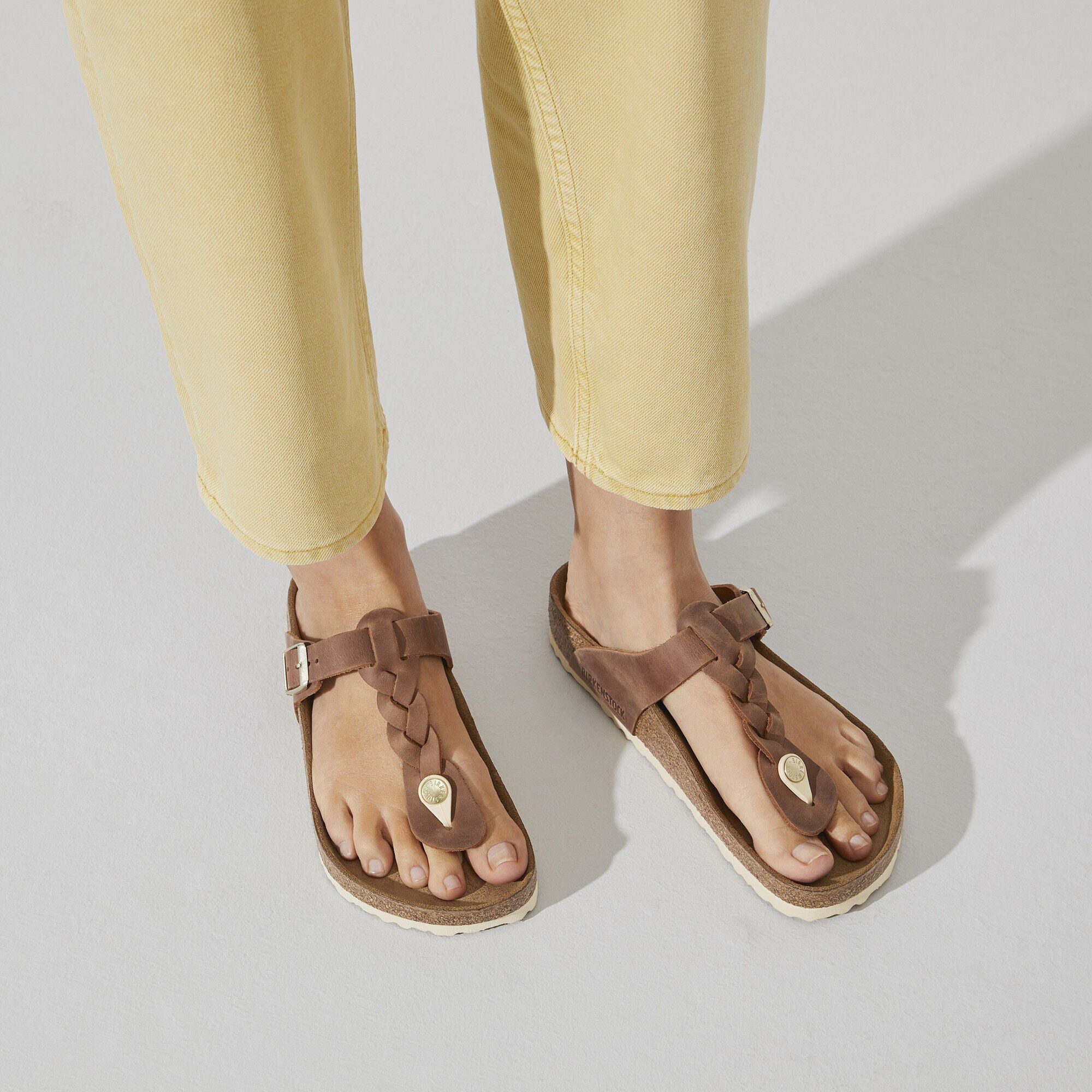 Gizeh Braided Natural Leather Oiled