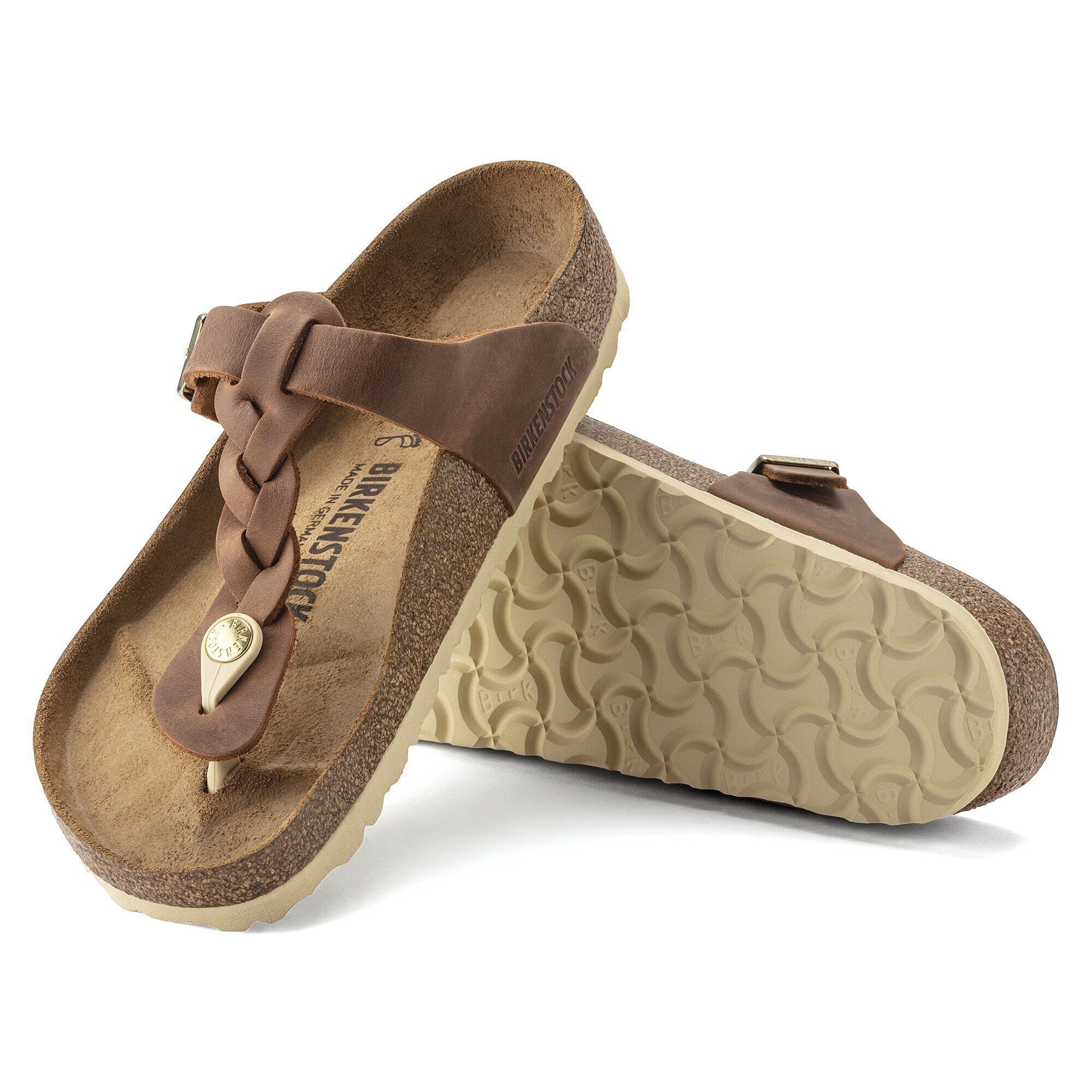 Gizeh Braided Natural Leather Oiled