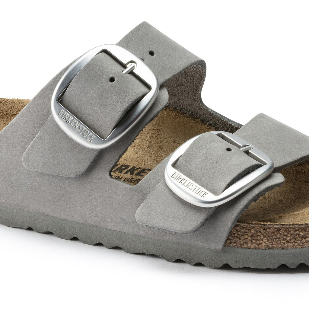 Arizona Big Buckle Nubuck Leather Dove Gray