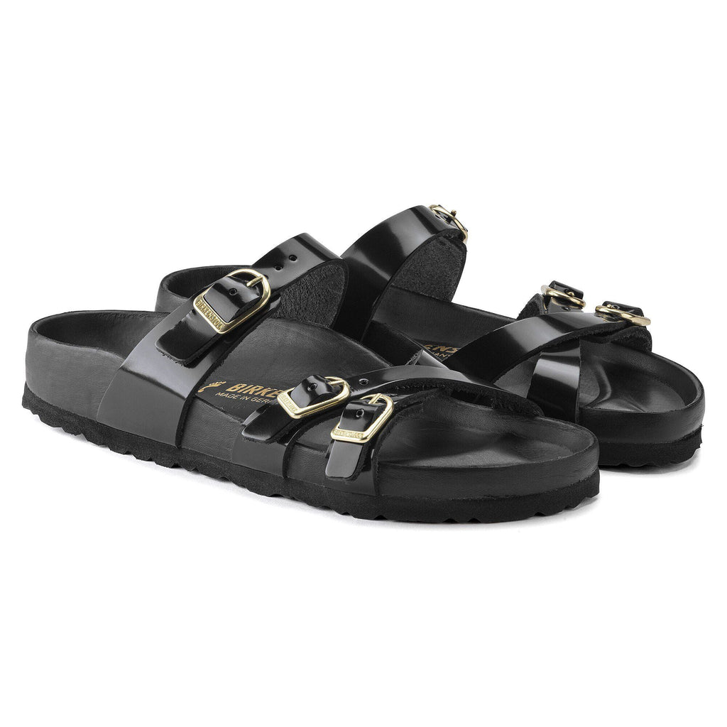 Franca Natural Leather Patent High Shine Black