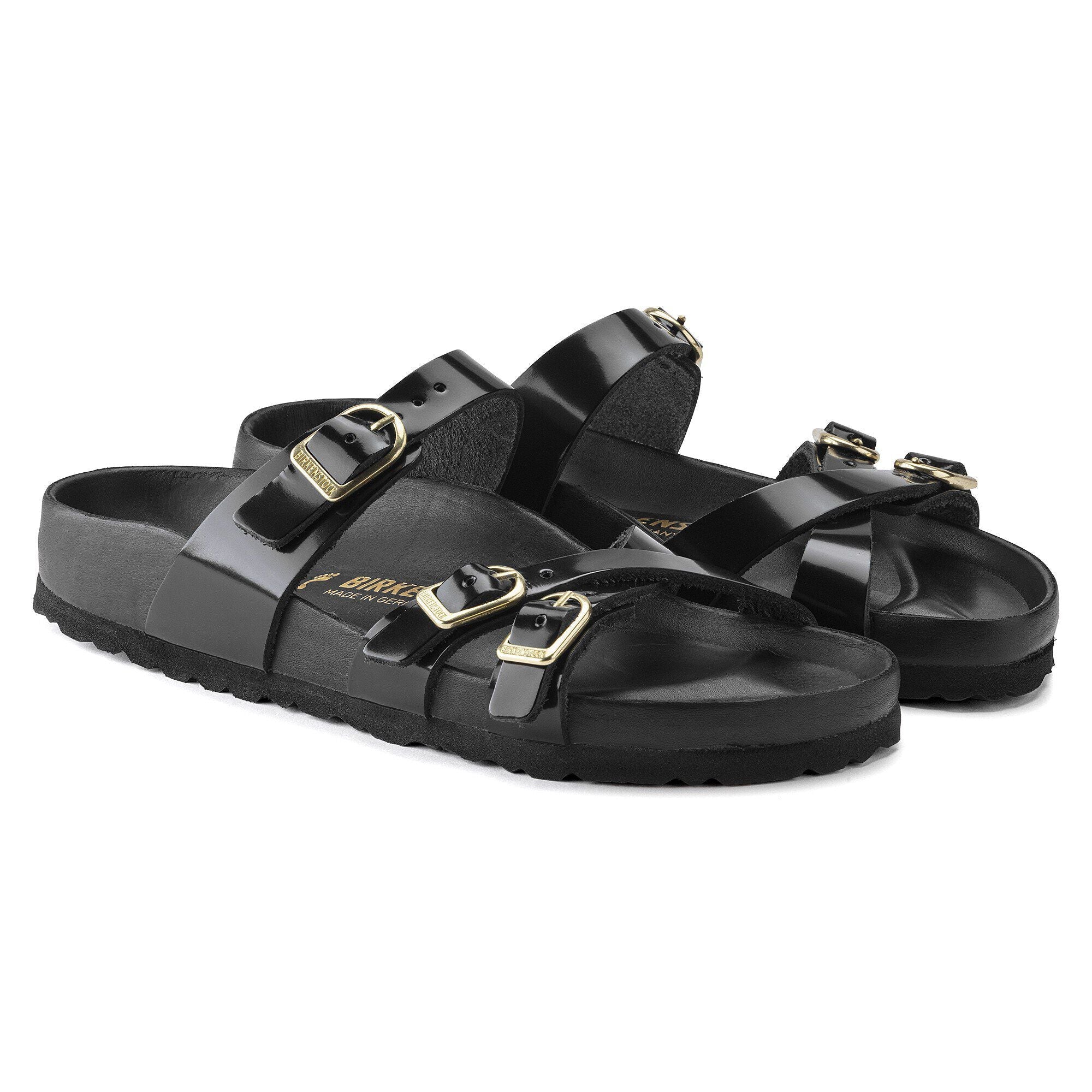 Franca Natural Leather Patent High Shine Black