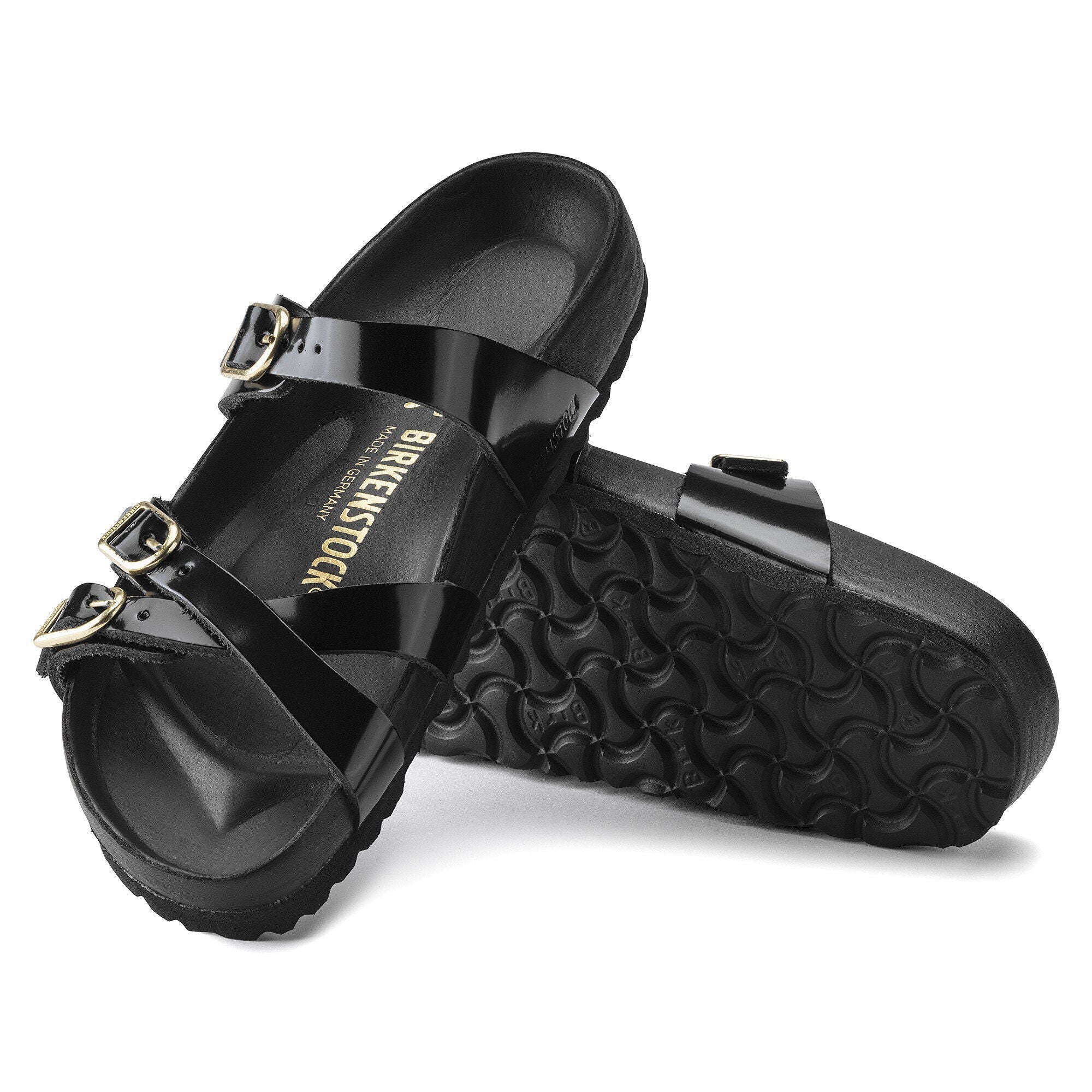 Franca Natural Leather Patent High Shine Black