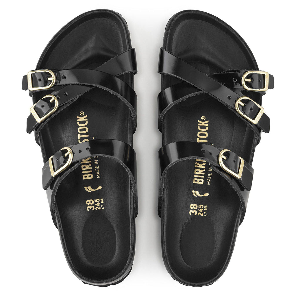 Franca Natural Leather Patent High Shine Black