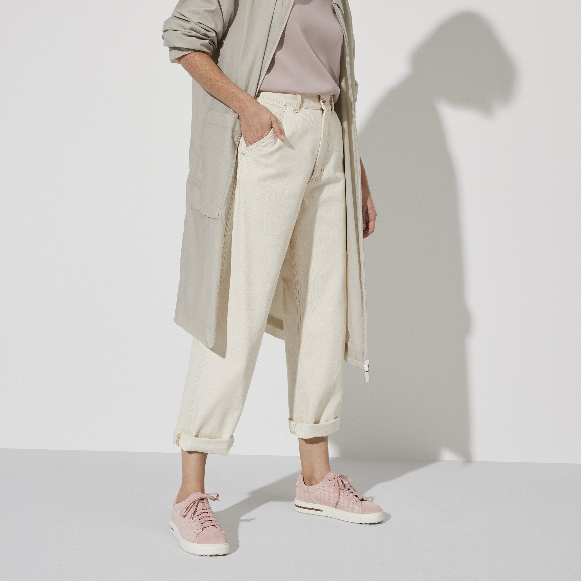 Bend Low Leather-Textile Soft Pink