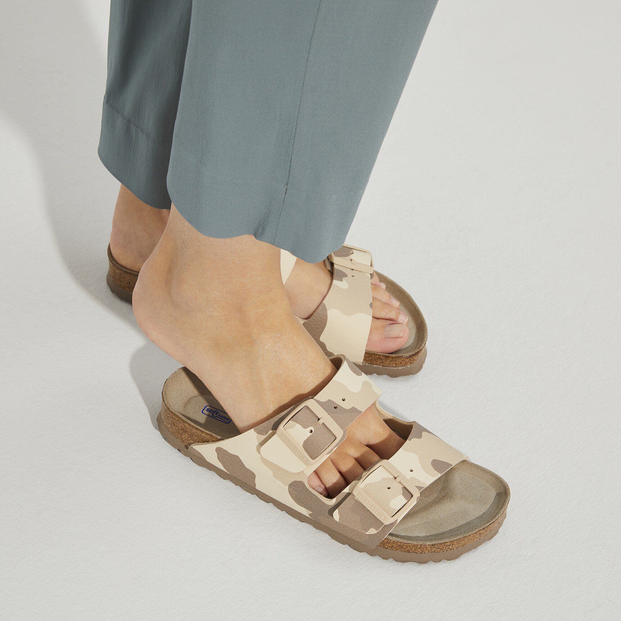 Arizona Soft Footbed Birko-Flor Desert Soil Gray/Taupe