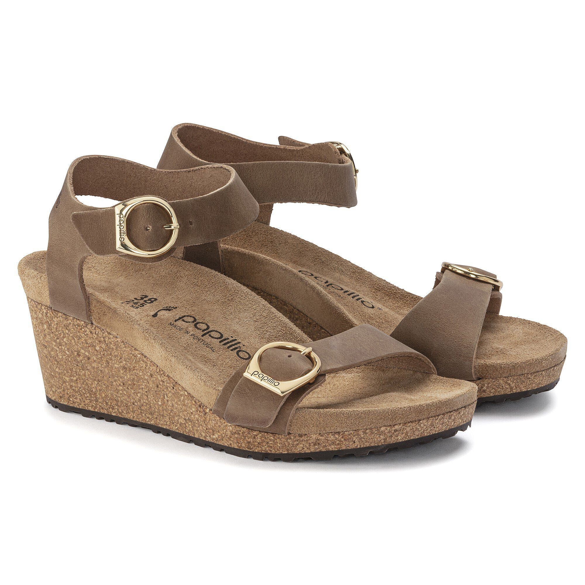 Soley Ring-Buckle Natural Leather