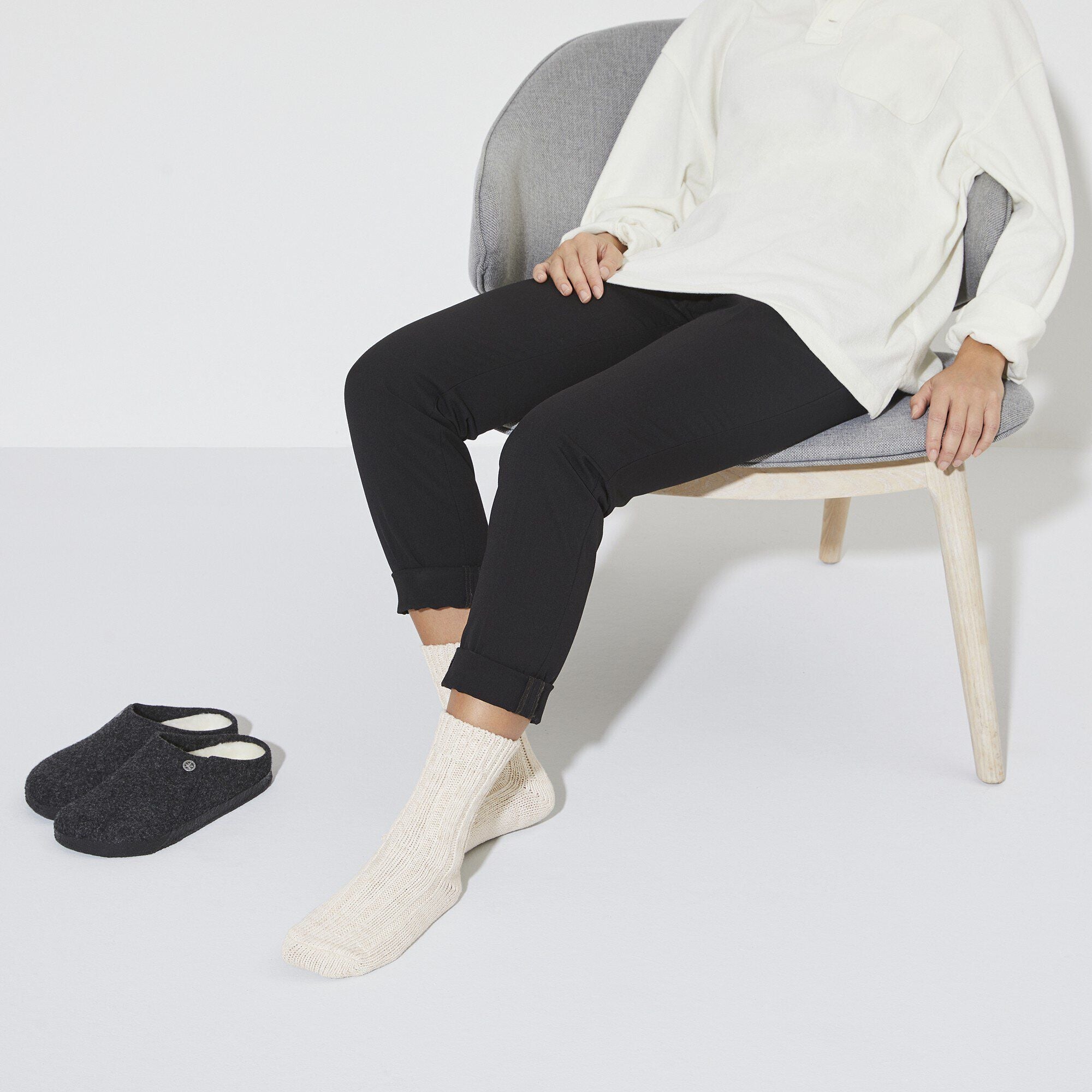 Naples Midnight & Cotton Twist Off White Sock Set