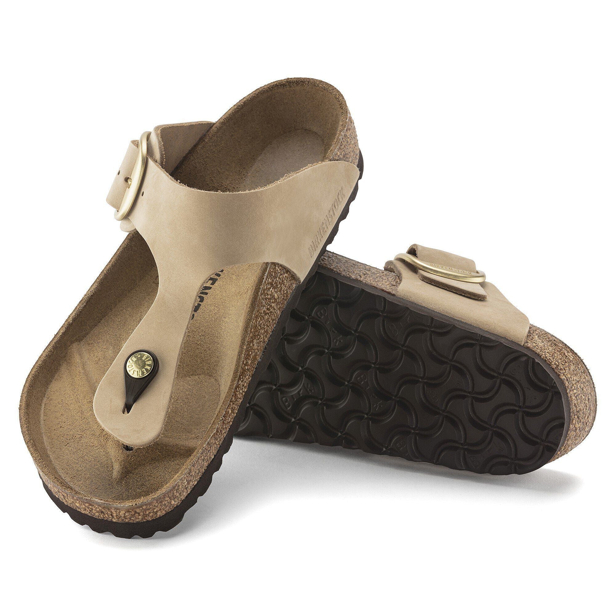 Gizeh Big Buckle Nubuck Leather