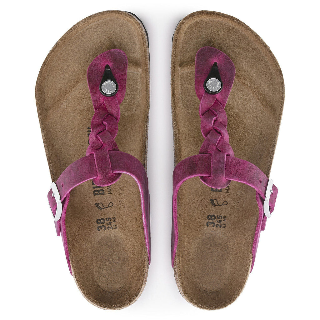 Gizeh Braided Oiled Leather Festival Fuchsia