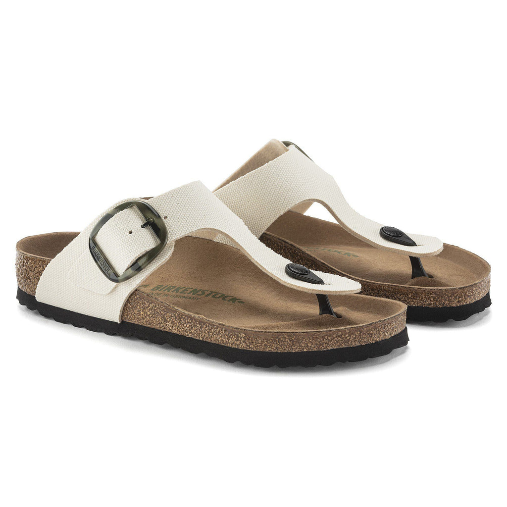 Gizeh Vegan Big Buckle Textile Eggshell