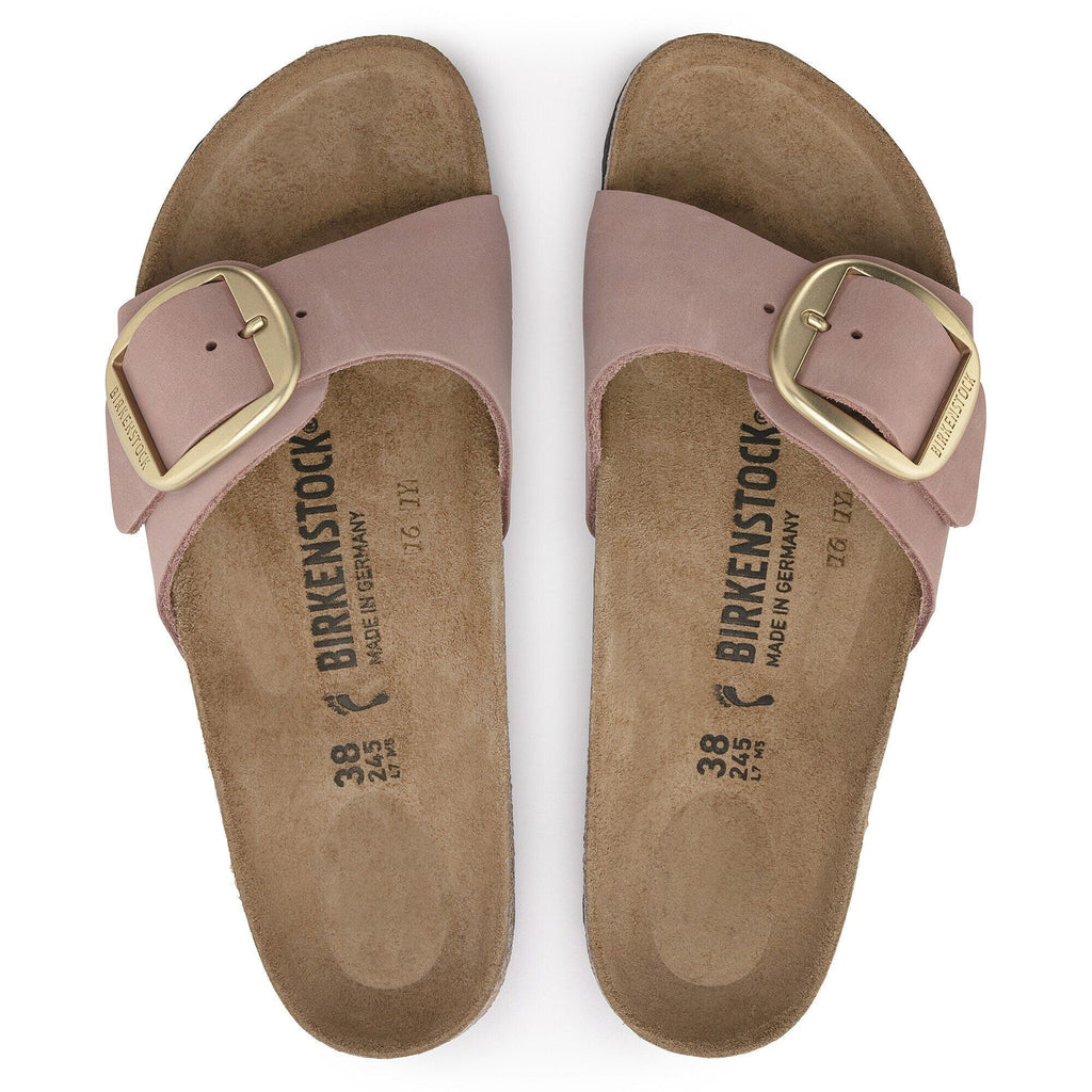 Madrid Big Buckle Nubuck Leather Old Rose