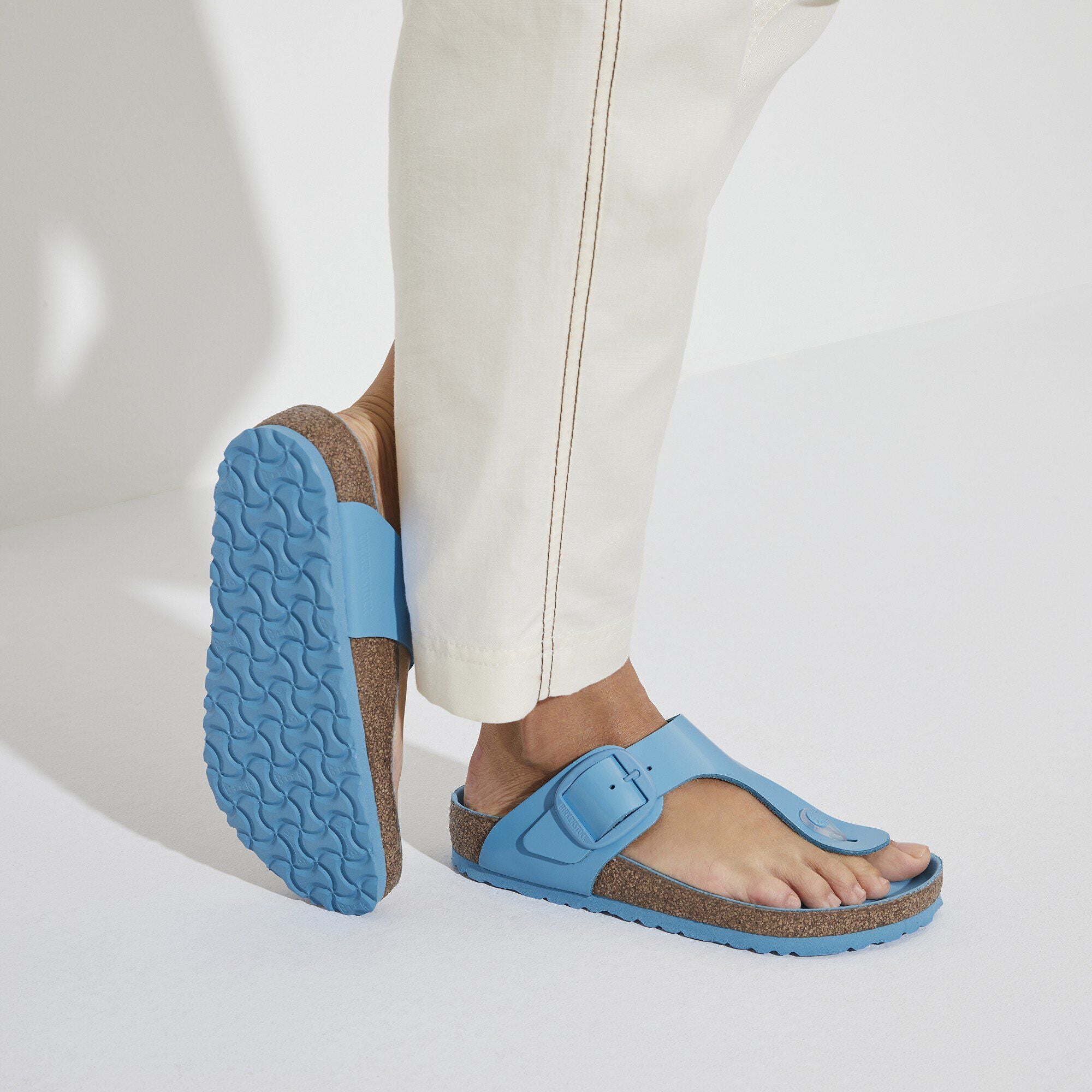 Gizeh Big Buckle Natural Leather Patent