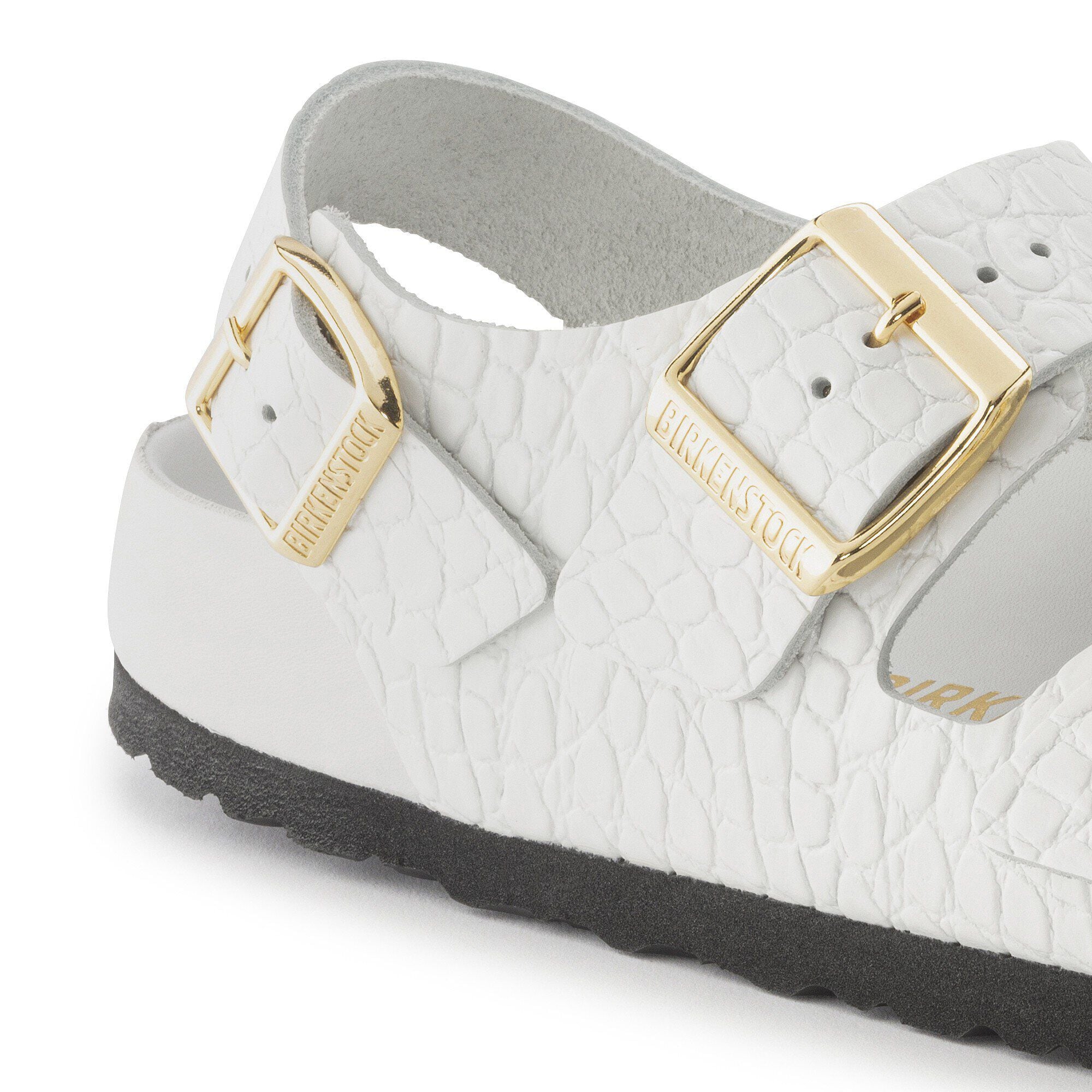 Milano Embossed Leather Emboss white