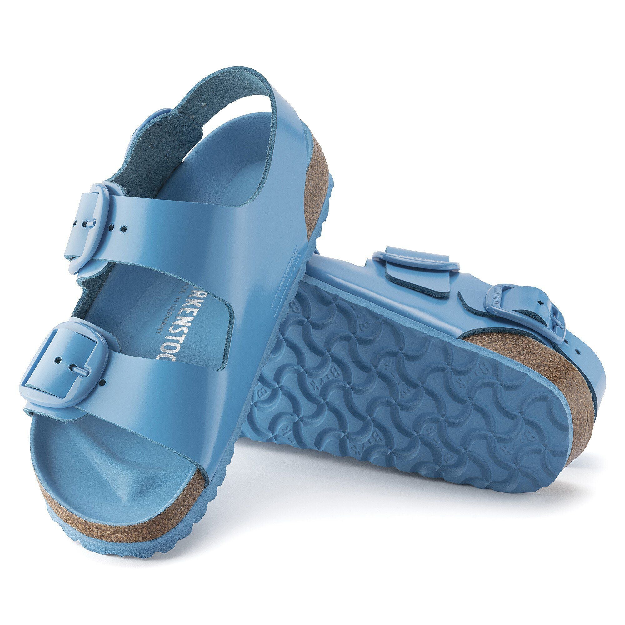 Milano Big Buckle Natural Leather Patent