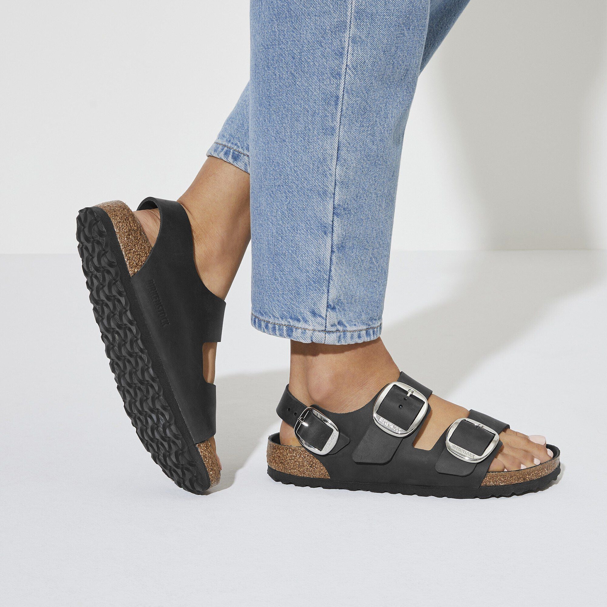 Milano Big Buckle Natural Leather Oiled