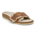 Madrid Big Buckle Shearling Oiled Leather Cognac