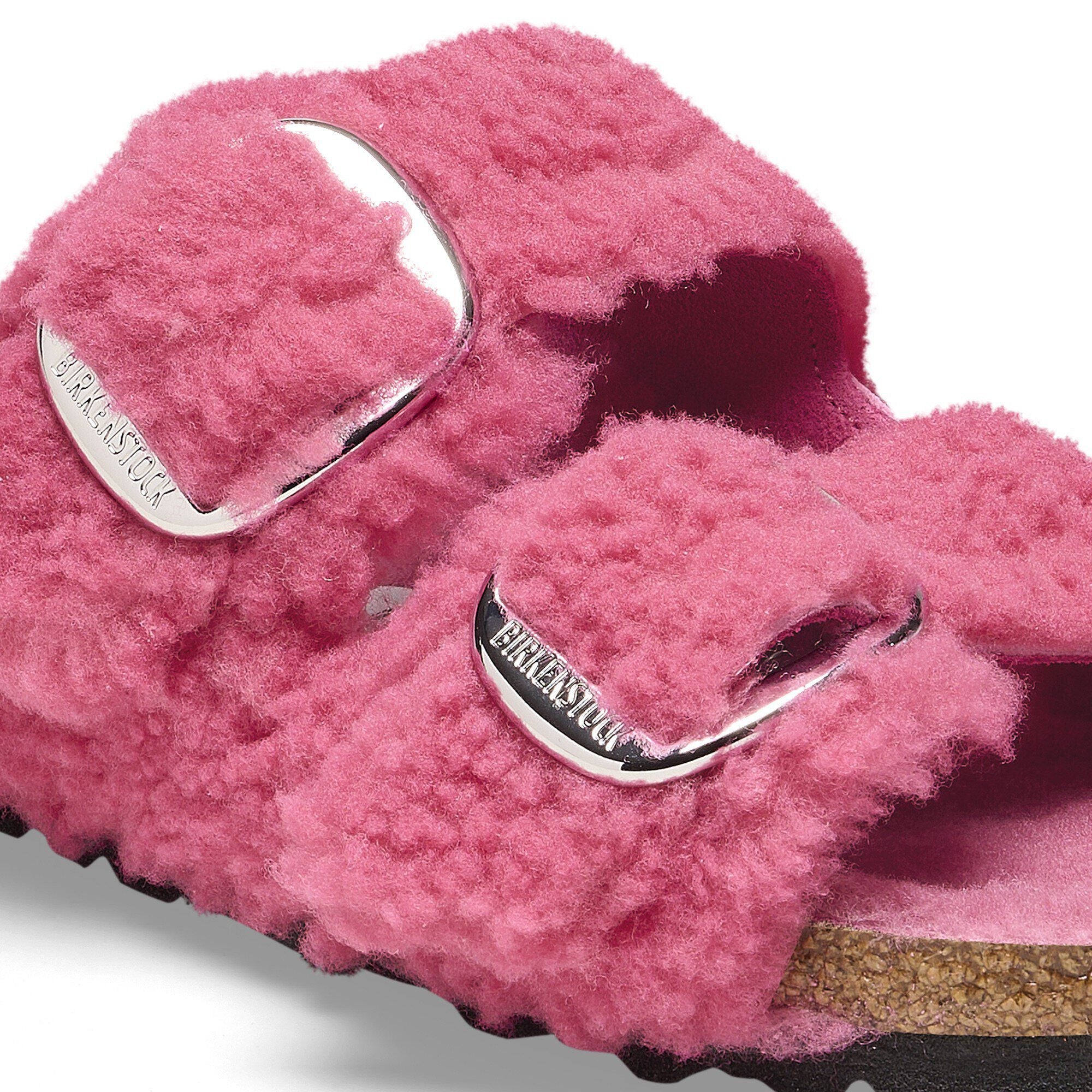 Arizona Big Buckle Shearling Fuchsia Tulip