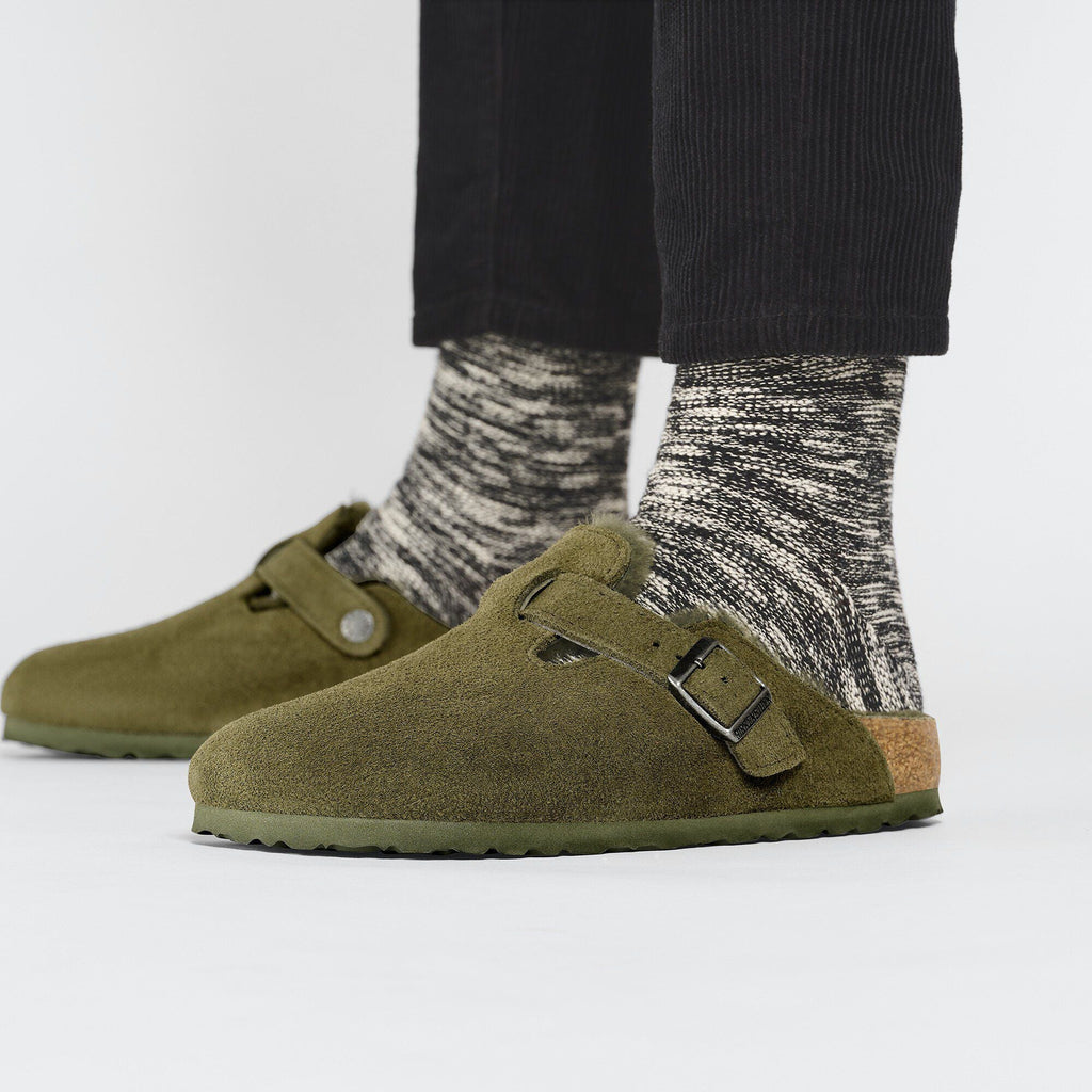 Boston Shearling Suede Leather