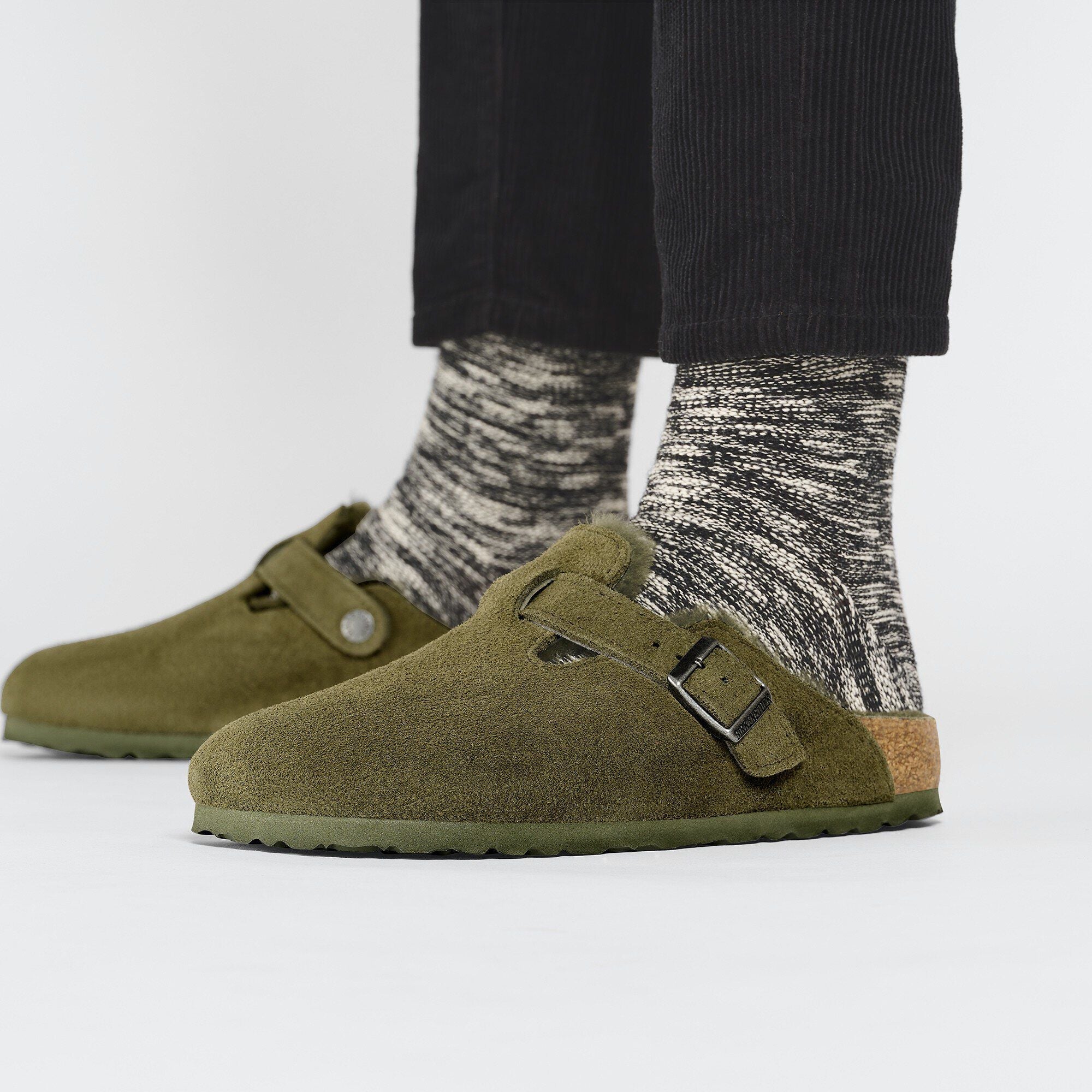 Boston Shearling Suede Leather