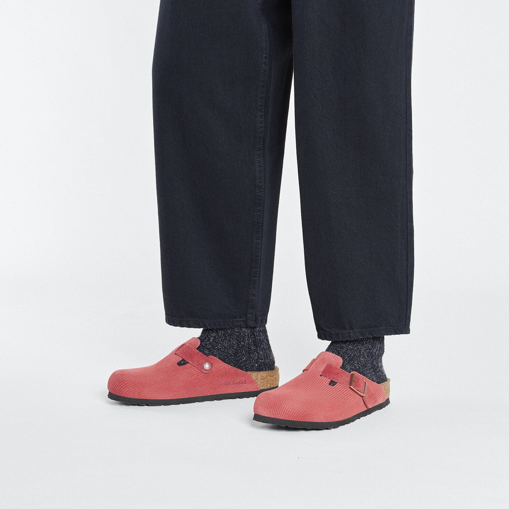 Boston Suede Embossed Corduroy Sienna Red