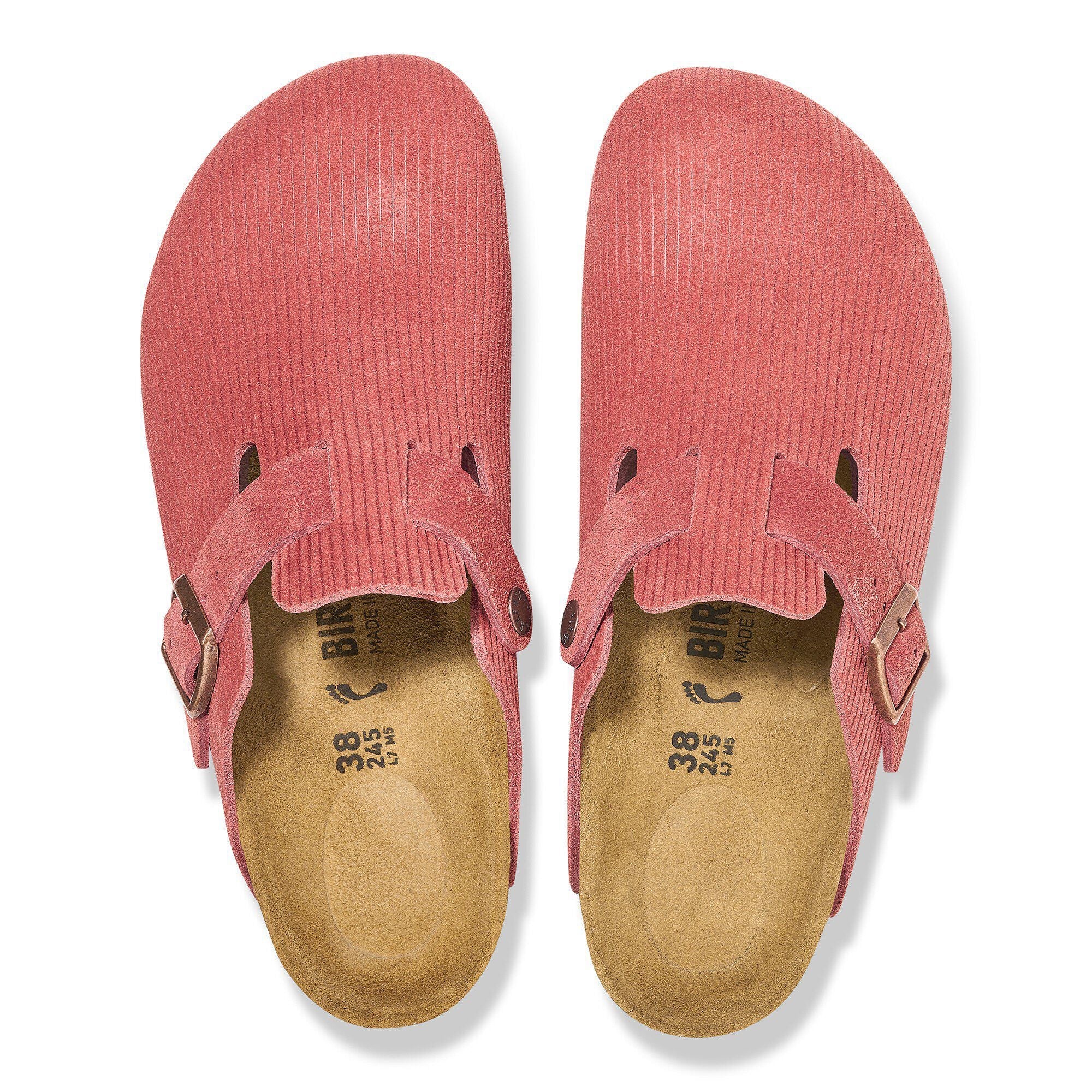 Boston Suede Embossed Corduroy Sienna Red