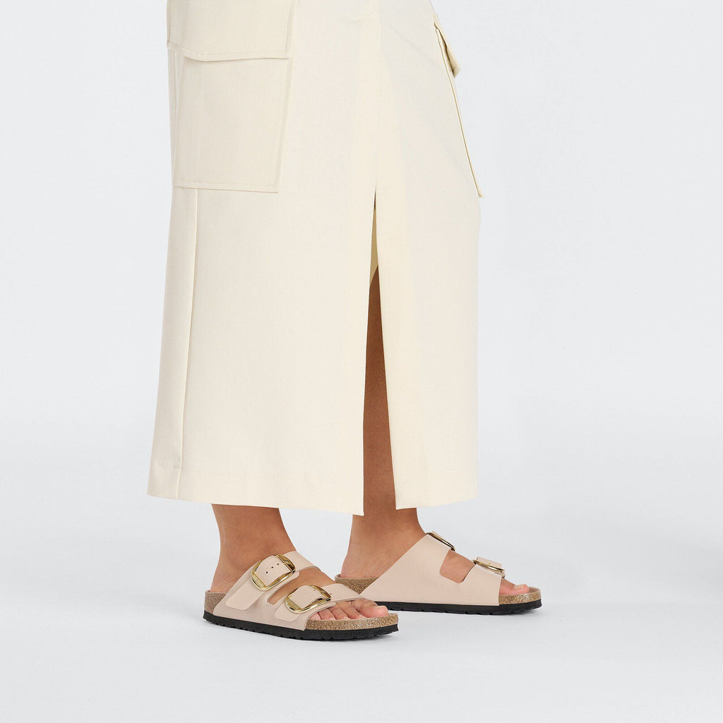 Arizona Big Buckle Natural Leather Patent