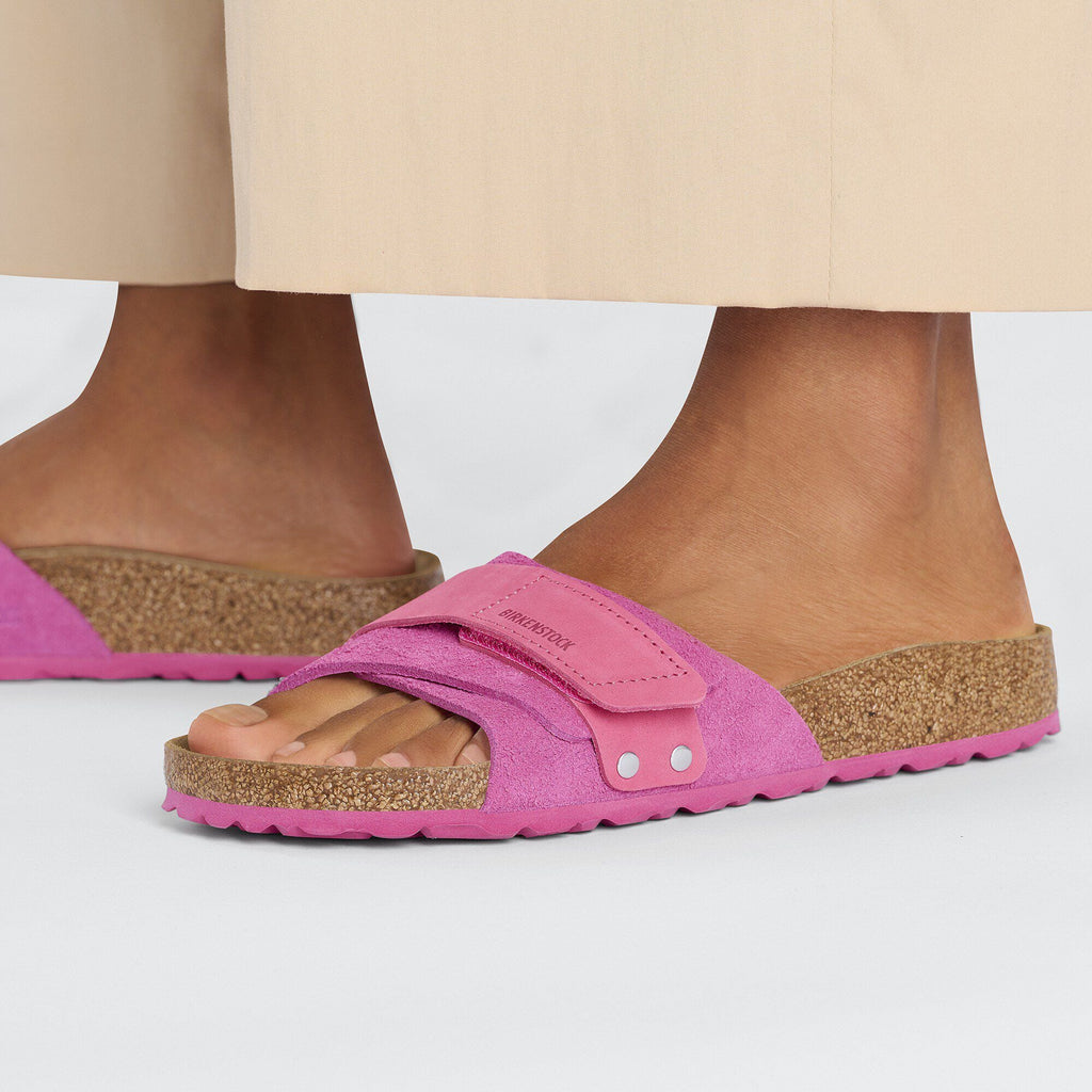 Oita Nubuck-Suede Leather Fuchsia Tulip